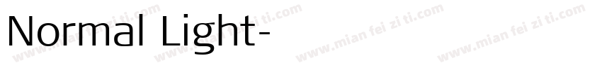Normal Light字体转换